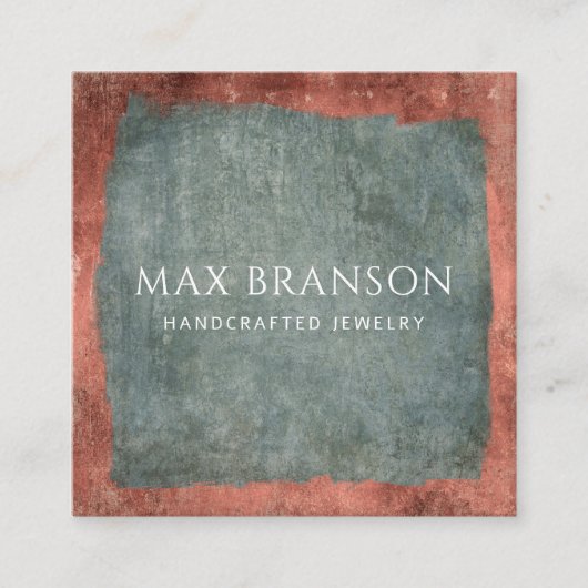 Moderner Minimaler Schmuckdesigner Quadratische Visitenkarte (Vorderseite)