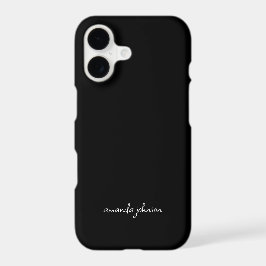 Moderner Minimaler Schwarz-Weiß-Monogramm-Gesamtna