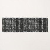Moderner Minimaler Schwarz-Weiß-Polka-Dot Mit Mono Yogamatte (Rückseite (Horizontal))
