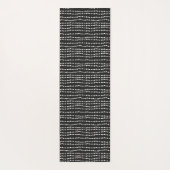 Moderner Minimaler Schwarz-Weiß-Polka-Dot Mit Mono Yogamatte (Rückseite)