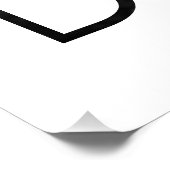 Moderner Minimaler Schwarz-Weiß-Vater Vatertag Poster (Ecke)