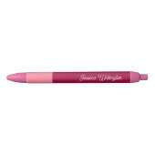 Moderner Minimaler Script Hot Pink Girly Name Kugelschreiber (Vorderseite)