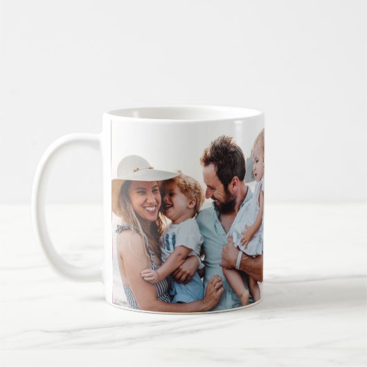 moderner minimaler typografischer Urlaub Kaffeetasse (Links)