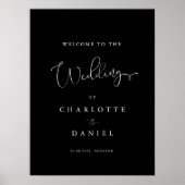 Moderner, minimaler und weißer Empfang Poster (Vorne)