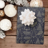 Moderner Minimaler Weihnachtsurlaub Geschenkpapier Set