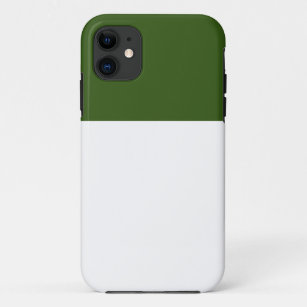 Moderner, minimaler weißer, farbenfroher Wald Grün Case-Mate iPhone Hülle