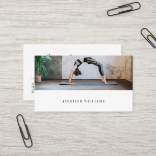 Moderner minimaler Yoga-Personal-Trainer, benutzer Visitenkarte