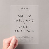 Moderner Minimalismus Acryleinladungen (Insitu (Handheld))