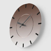 Moderner Minimalismus Black Ombre Brown Kaffee Große Wanduhr (Winkel)