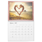 Moderner Minimalismus | Coral Custom 12 Foto Overl Kalender (Feb 2027)
