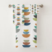 Moderner Minimalismus der Mitte des Jahrhunderts Badhandtuch Set (Insitu)