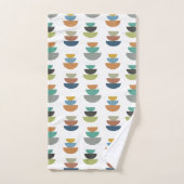 Moderner Minimalismus der Mitte des Jahrhunderts Badhandtuch Set (Handtuch)