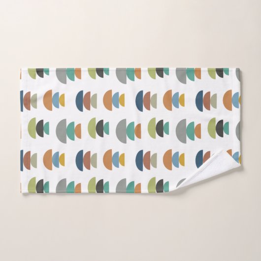 Moderner Minimalismus der Mitte des Jahrhunderts Badhandtuch Set (Handtuch)