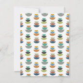 Moderner Minimalismus der Mitte des Jahrhunderts Mitteilungskarte (Vorderseite)