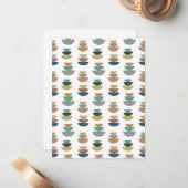 Moderner Minimalismus der Mitte des Jahrhunderts Mitteilungskarte (Vorderseite/Rückseite Beispiel)