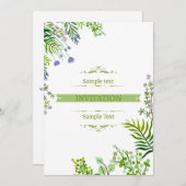 Moderner Minimalismus: Einfachheit mit Stil Einladung (Vorne/Hinten)