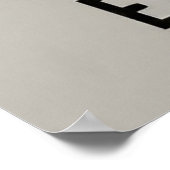 Moderner Minimalismus Erforschen Sie nie mehr Poster (Ecke)