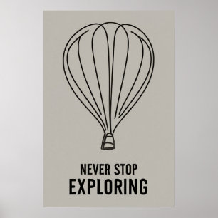 Moderner Minimalismus Erforschen Sie nie mehr Poster