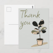 Moderner Minimalismus handgezeichnet Skizzenstil P Postkarte (Vorne/Hinten)