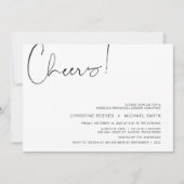 Moderner Minimalismus Lässige Probe Einladung (Vorderseite)