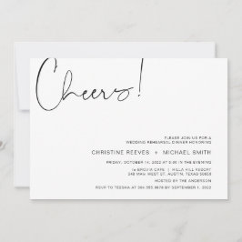 Moderner Minimalismus Lässige Probe Einladung