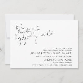 Moderner Minimalismus Lässige Script Probe Abendes Einladung