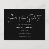 Moderner Minimalismus Save the Date Postkarte (Vorderseite)
