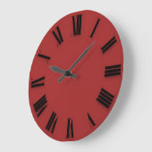 Moderner Minimalismus Schwarze römische Zahlen Große Wanduhr (Winkel)