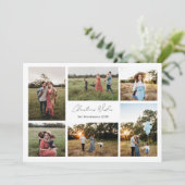 Moderner Minimalismus Weihnachten wünscht 6 Foto (Stehend Vorderseite)