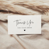 Moderner Minimalist Vielen Dank für Ihre Bestellka Visitenkarte