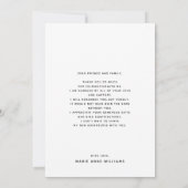 Moderner Minimalistisch Arch Foto Abschluss Dankeskarte (Rückseite)