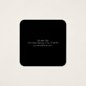 Moderner, minimalistisch bearbeitbarer Text | Schw (Rückseite)