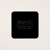 Moderner, minimalistisch bearbeitbarer Text | Schw (Vorderseite)