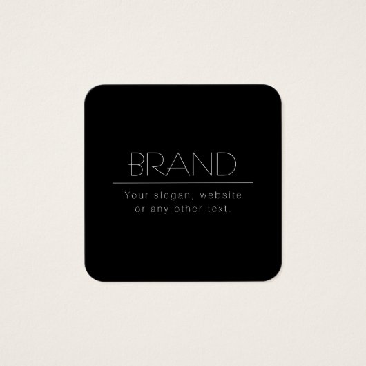 Moderner, minimalistisch bearbeitbarer Text | Schw (Vorderseite)