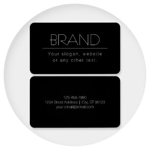 Moderner, minimalistisch bearbeitbarer Text Schw