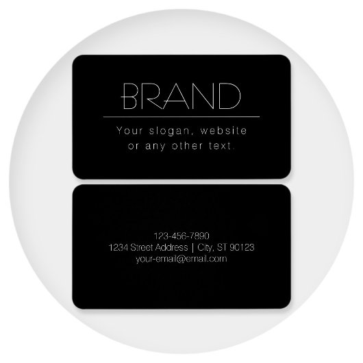 Moderner, minimalistisch bearbeitbarer Text | Schw