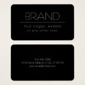 Moderner, minimalistisch bearbeitbarer Text | Schw (Vorne & Hinten)