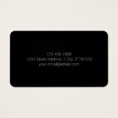 Moderner, minimalistisch bearbeitbarer Text | Schw (Rückseite)