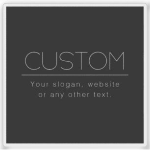 Moderner, minimalistisch bearbeitbarer Text   Schw Aufkleber