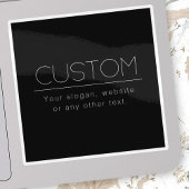 Moderner, minimalistisch bearbeitbarer Text | Schw Aufkleber