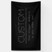 Moderner, minimalistisch bearbeitbarer Text | Schw Banner (Vertikal)