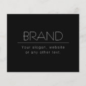 Moderner, minimalistisch bearbeitbarer Text | Schw Flyer (Vorne)