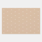 Moderner Minimalistisch Beige Boho Rainbow Geschenkpapier Set (Vorderseite 3)
