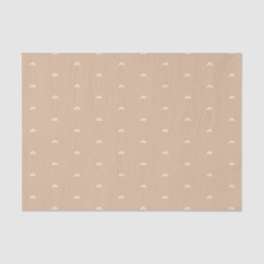 Moderner Minimalistisch Beige Boho Rainbow Seidenpapier (Vorderseite)