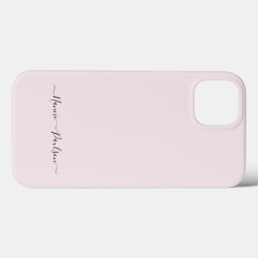 Moderner Minimalistisch Blush Pink Script Individu Case-Mate iPhone Hülle (Rückseite (Horizontal))