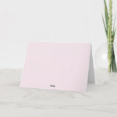 Moderner Minimalistisch Blush Pink Script Individu Dankeskarte (Rückseite)