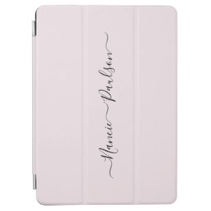 Moderner Minimalistisch Blush Pink Script Individu iPad Air Hülle