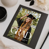 Moderner Minimalistisch Chic Foto Abschluss Ankündigung