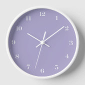 Moderner Minimalistisch-Chic-Lavendel Uhr (Vorderseite)