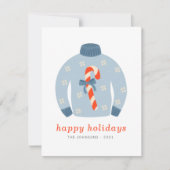 Moderner Minimalistisch Chic Ugly Knitter Sweater Feiertagskarte (Vorderseite)
